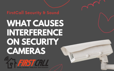 What causes interference on security cameras
