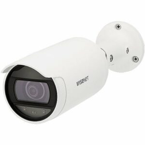 Hanwha ANO-L7012R A-Series 4MP IR WDR Bullet IP Camera, 3mm Fixed Lens, White