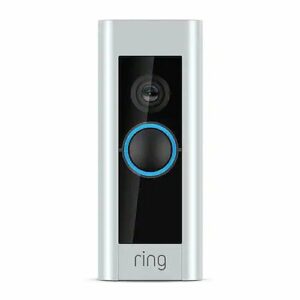 Ring Video Doorbell Ultra-Slim Pro, Satin Nickel
